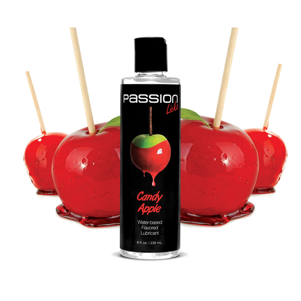 Passion Licks Candy Apple Water Based Flavored Lubricant - 8 Oz