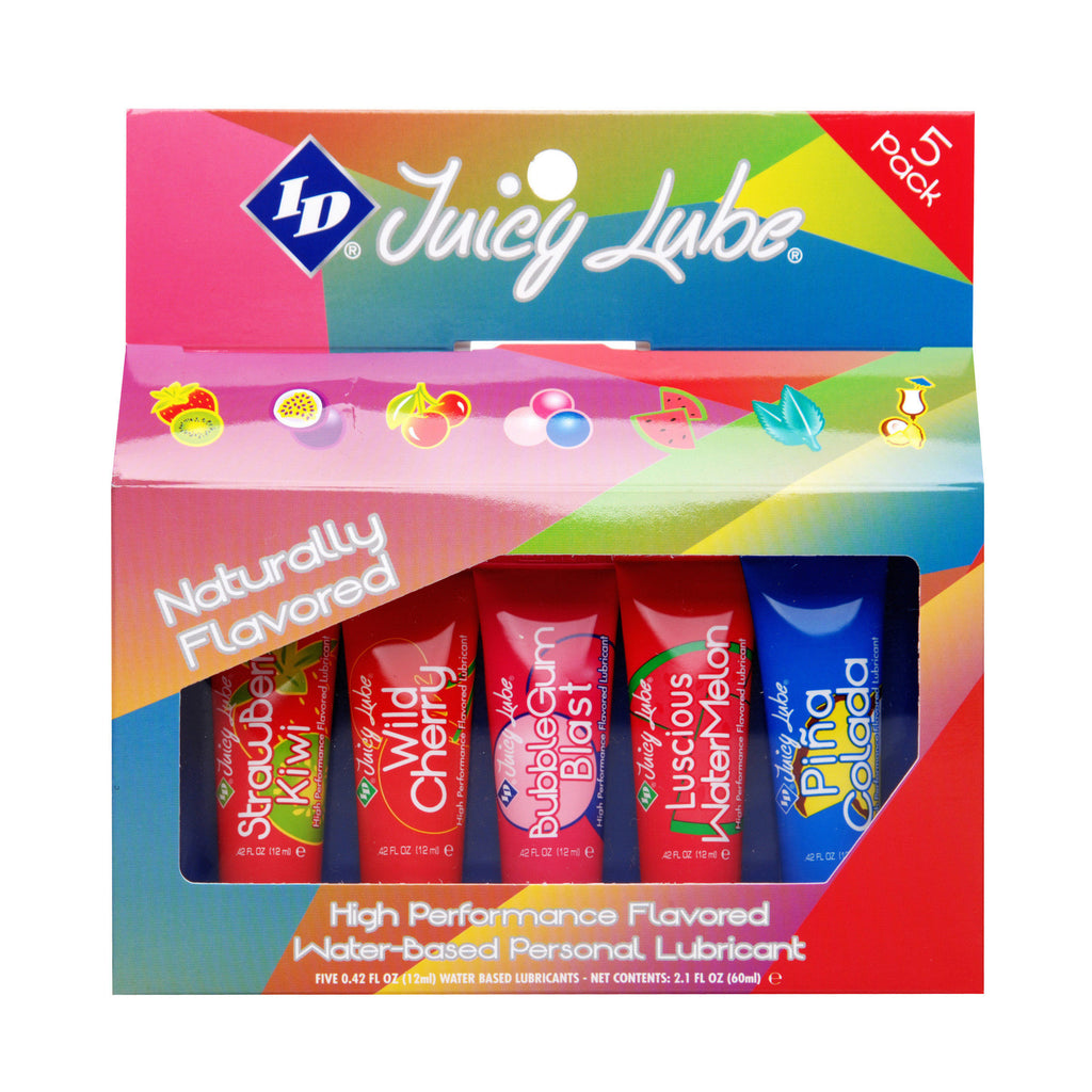 Id Juicy Lube 12g Assorted Tubes 5 Pack