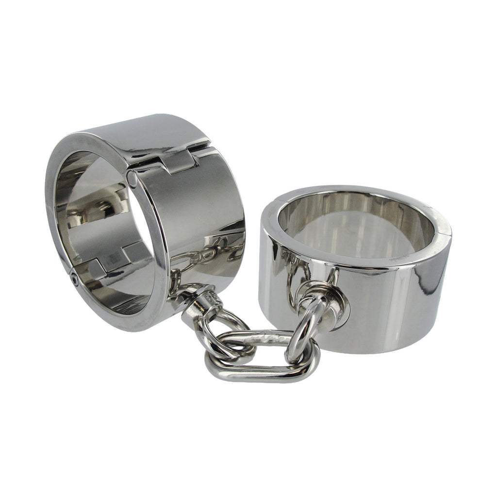 Chrome Wrist Shackles - Mediumlarge