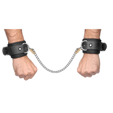 Neoprene Buckle Cuffs With Locking Chain Kit