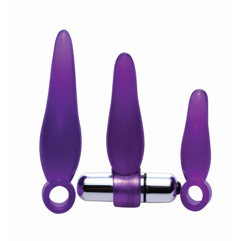 Fanny Fiddlers 3 Piece Finger Rimmer Set With Vibrating Bullet