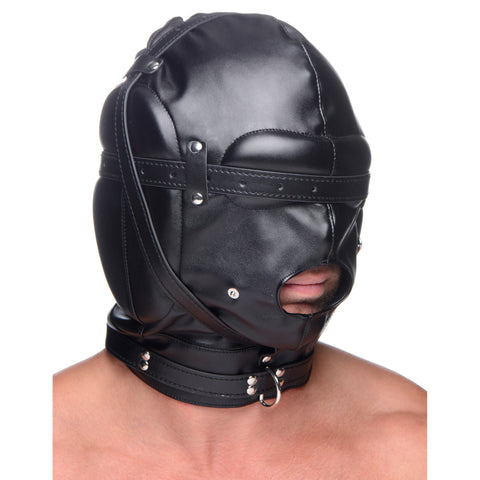 Bondage Hood With Breathable Ball Gag