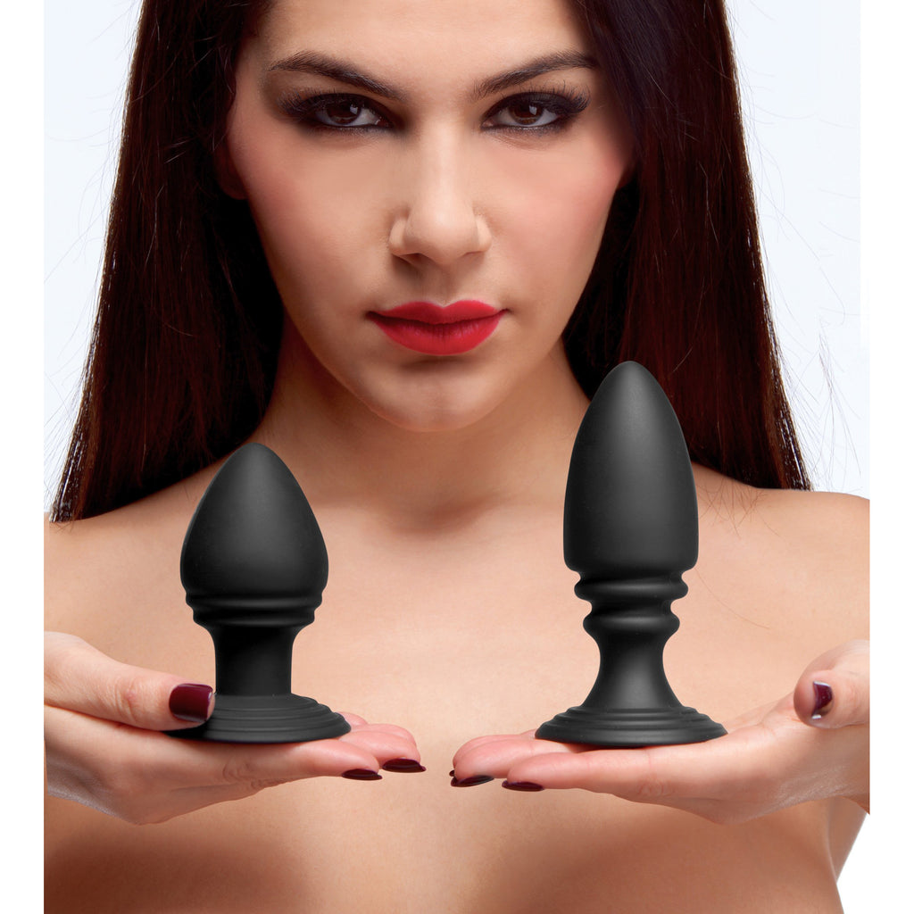 Duplex Silicone Anal Plug Set