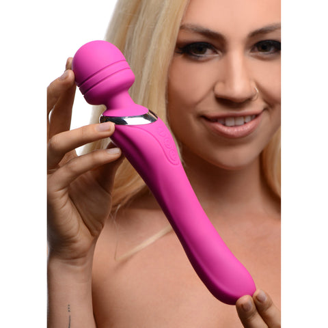 Whirling Wand 2 In 1 Silicone Dual Massage Wand