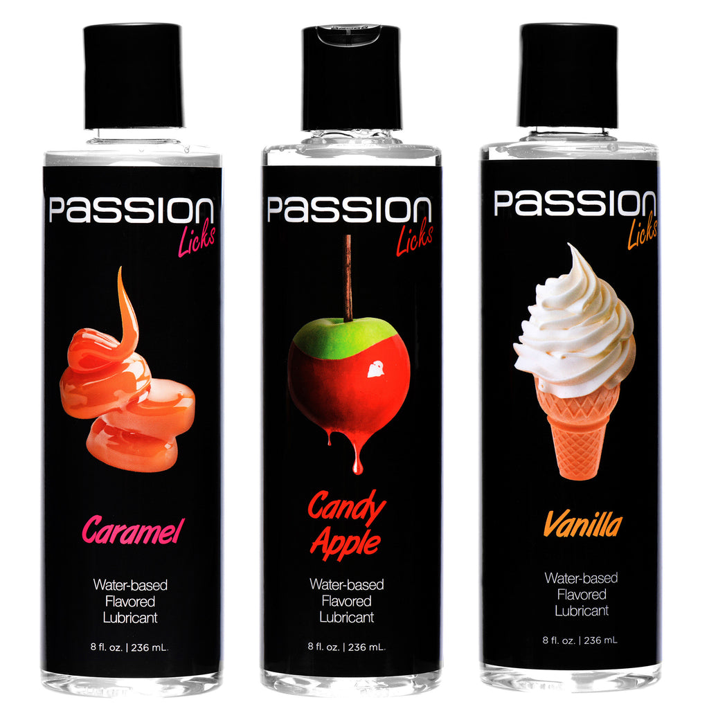 Passion Licks 3 Flavor Lube Pack- Sweets