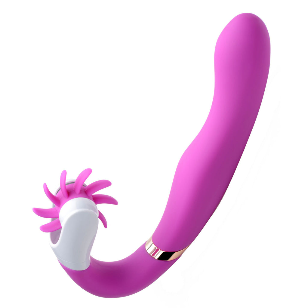 G-licker 12x Silicone Vibe With Clitoral Stimulation