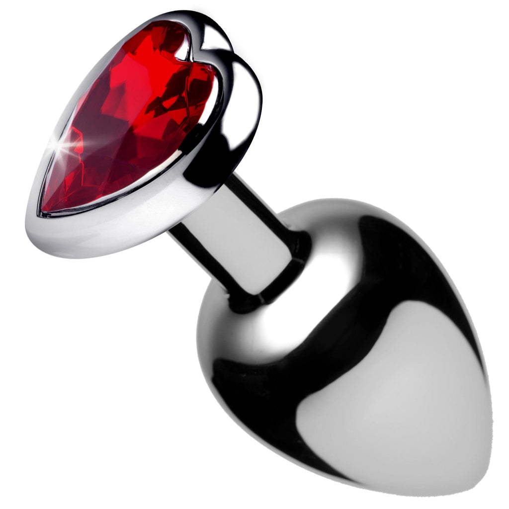 Red Heart Gem Anal Plug- Large