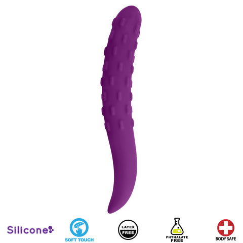 Ride The Wave Silicone Dildo- Violet