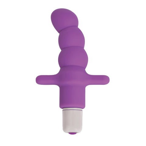 Desire Silicone Vibrating Anal Probe- Purple