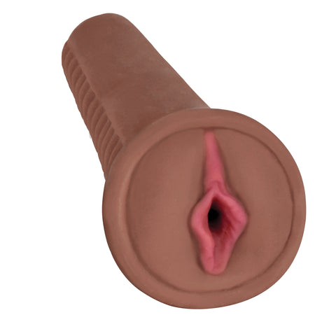 Mistress Angel Bioskin Vibrating Pussy Stroker- Brown