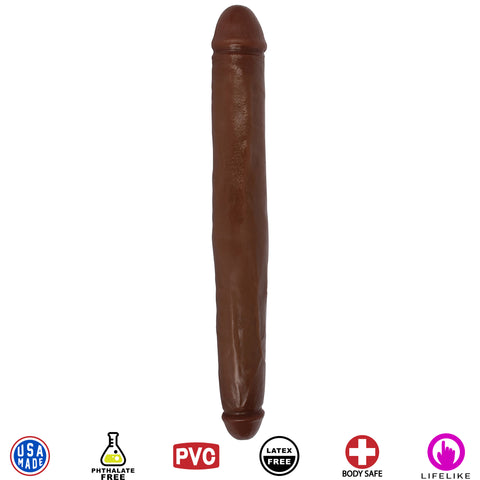 Jock 18 Inch Tapered Double Dong Brown