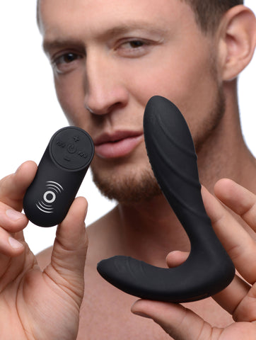 Silicone Prostate Vibrator With Remote Control