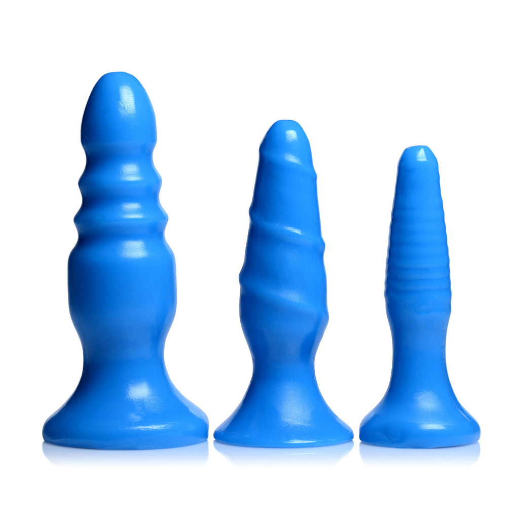 Vibrating Anal Fun Trio - Blue