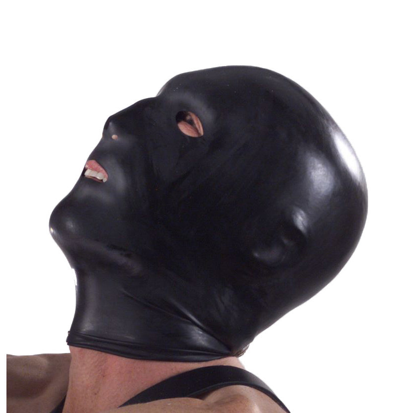 Black Hood With Eye Mouth And Nose Holes