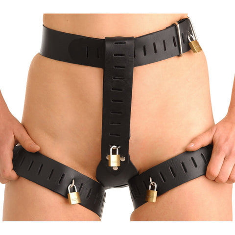 Deluxe Locking Womens Chastity Belt - Ml