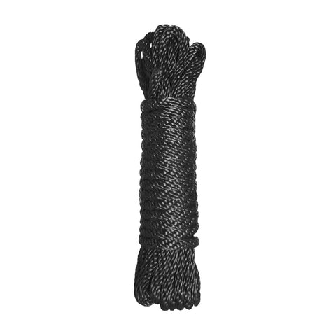 Premium Black Nylon Bondage Rope- 10 Feet