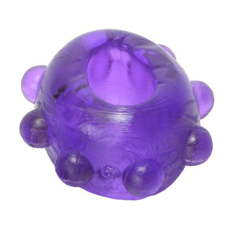 2 Gummy Cock Rings- Purple