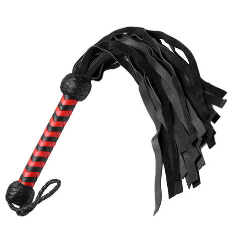 Strict Leather Flogger- Red