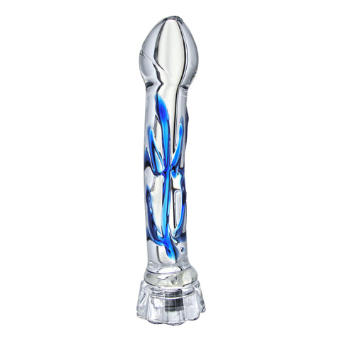 Chakra Illuminating Glass Dildo