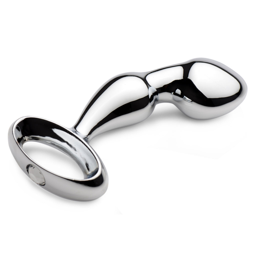 Jeweled Prostate Steel Plug- Chrome